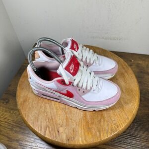 Nike Air Max 90 Valentines Day 2021 Womens Shoes Pink White DD8029-100 Size 6